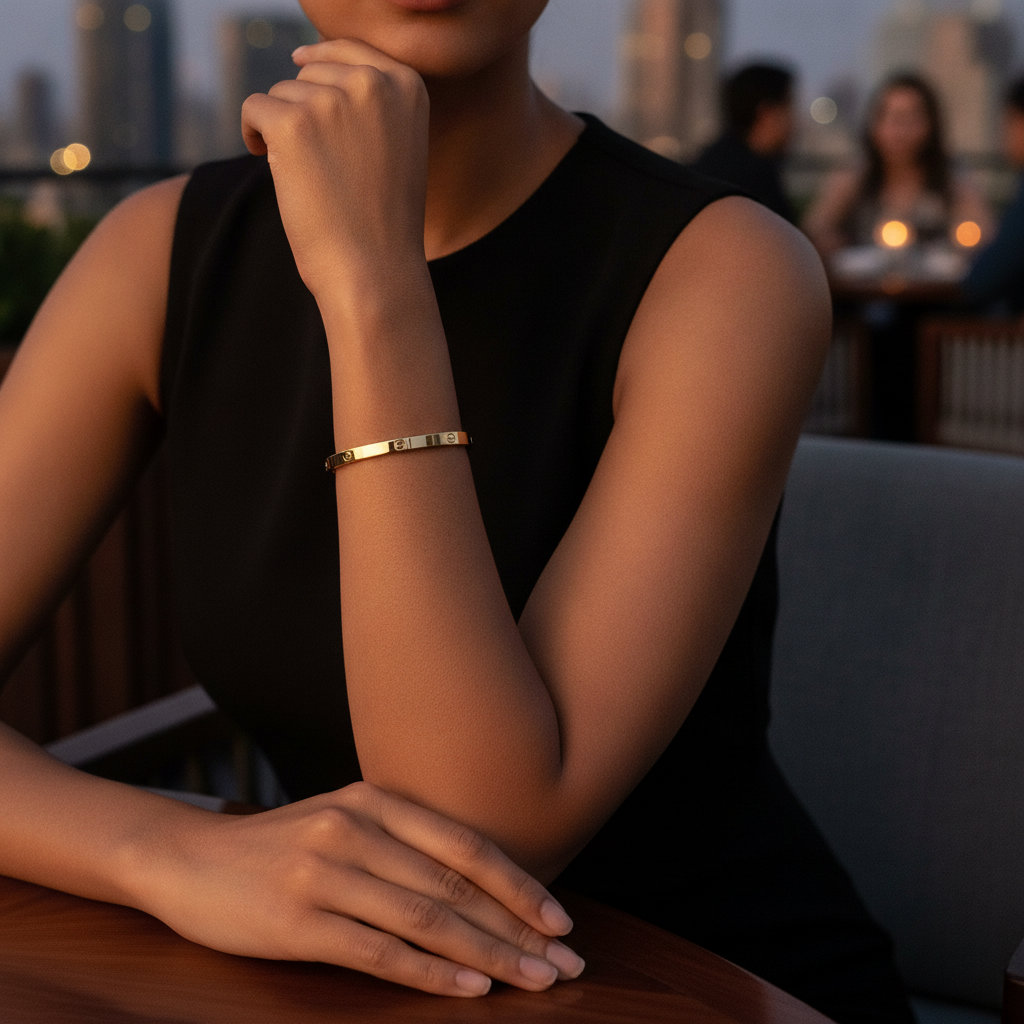 [Bang-00025-1] The Twist Bangle (1.Gold)
