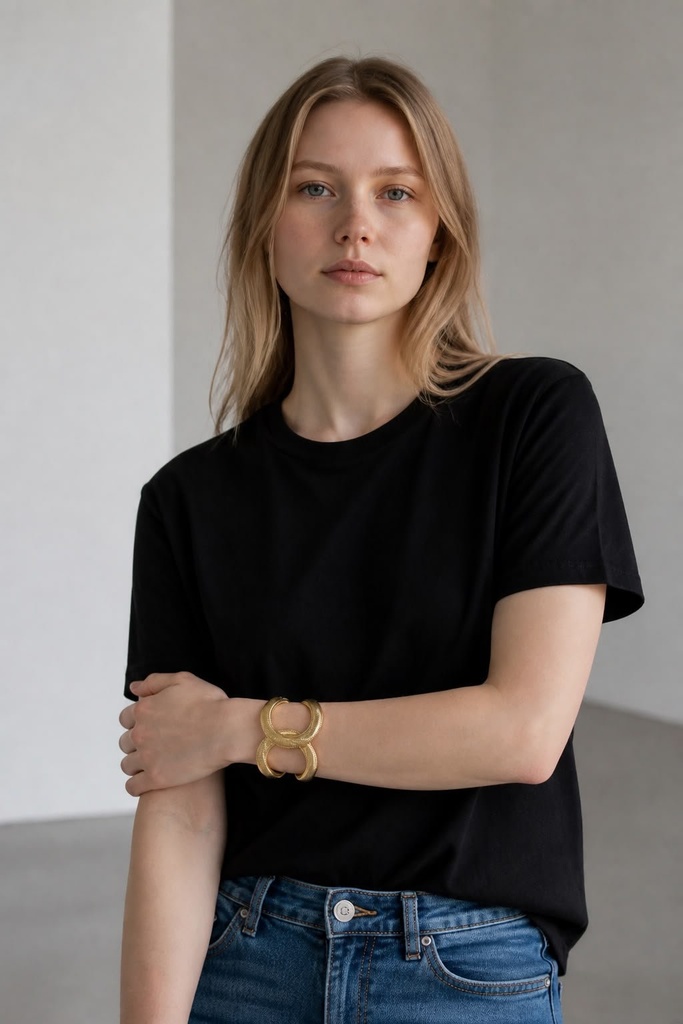 [Bang-79-1] The Twist Cuff (1.Gold)