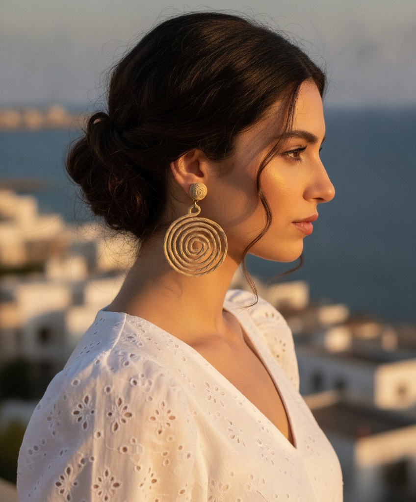 [Eari-53-5] The Shoreline Hoops (5.Beige)