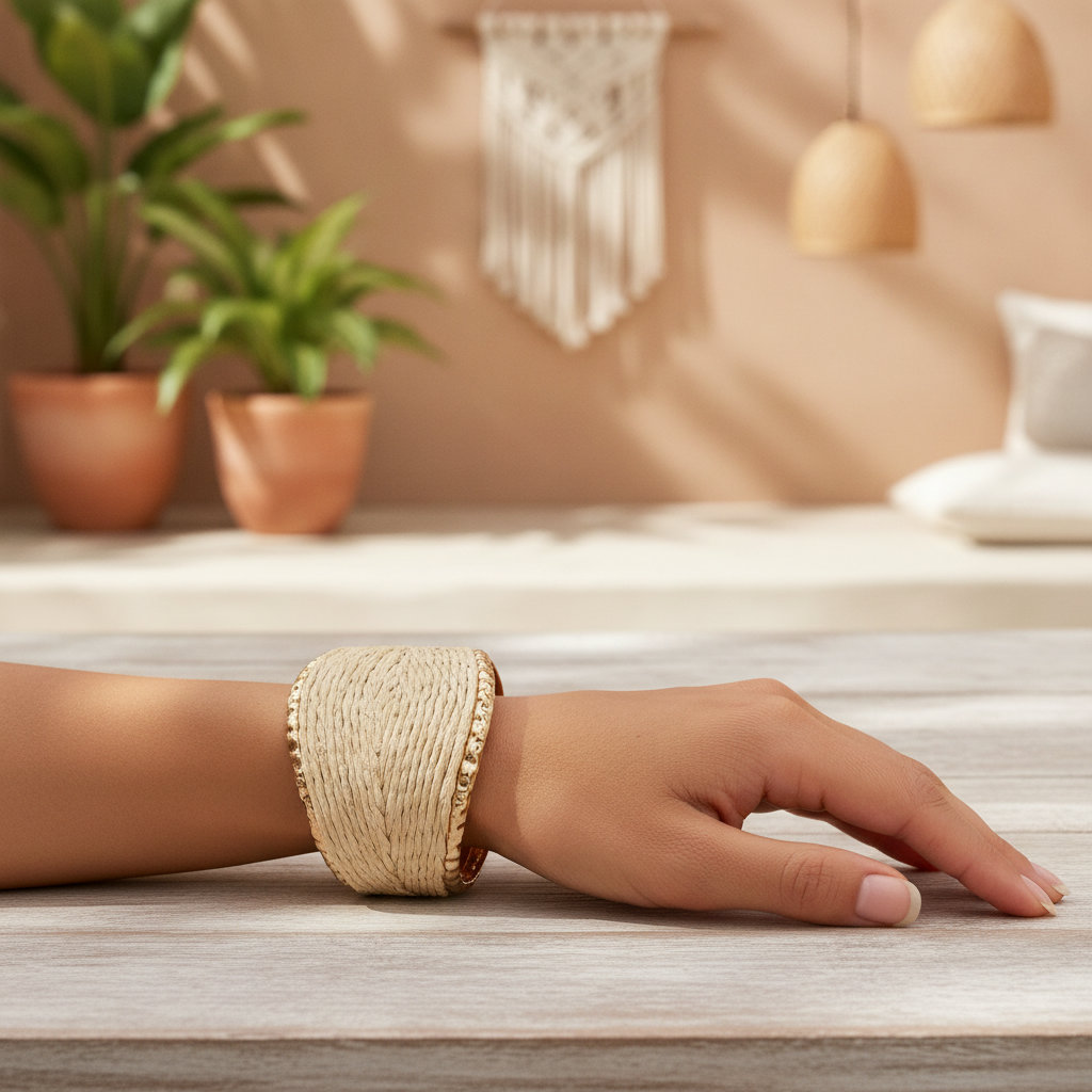 [Brac-76-6.3] Braided Chic (6.Beige)