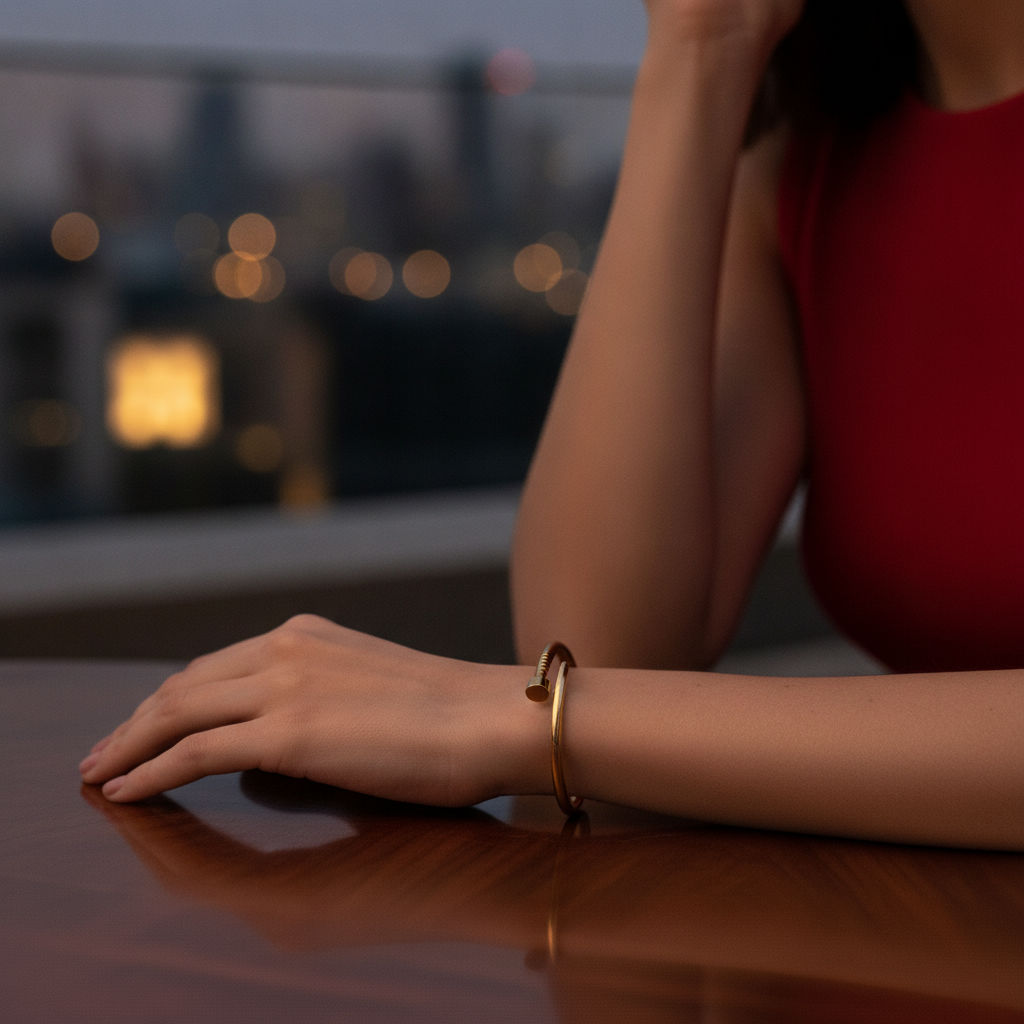 [Bang-00025-2] The Twist Bangle (2.Gold)
