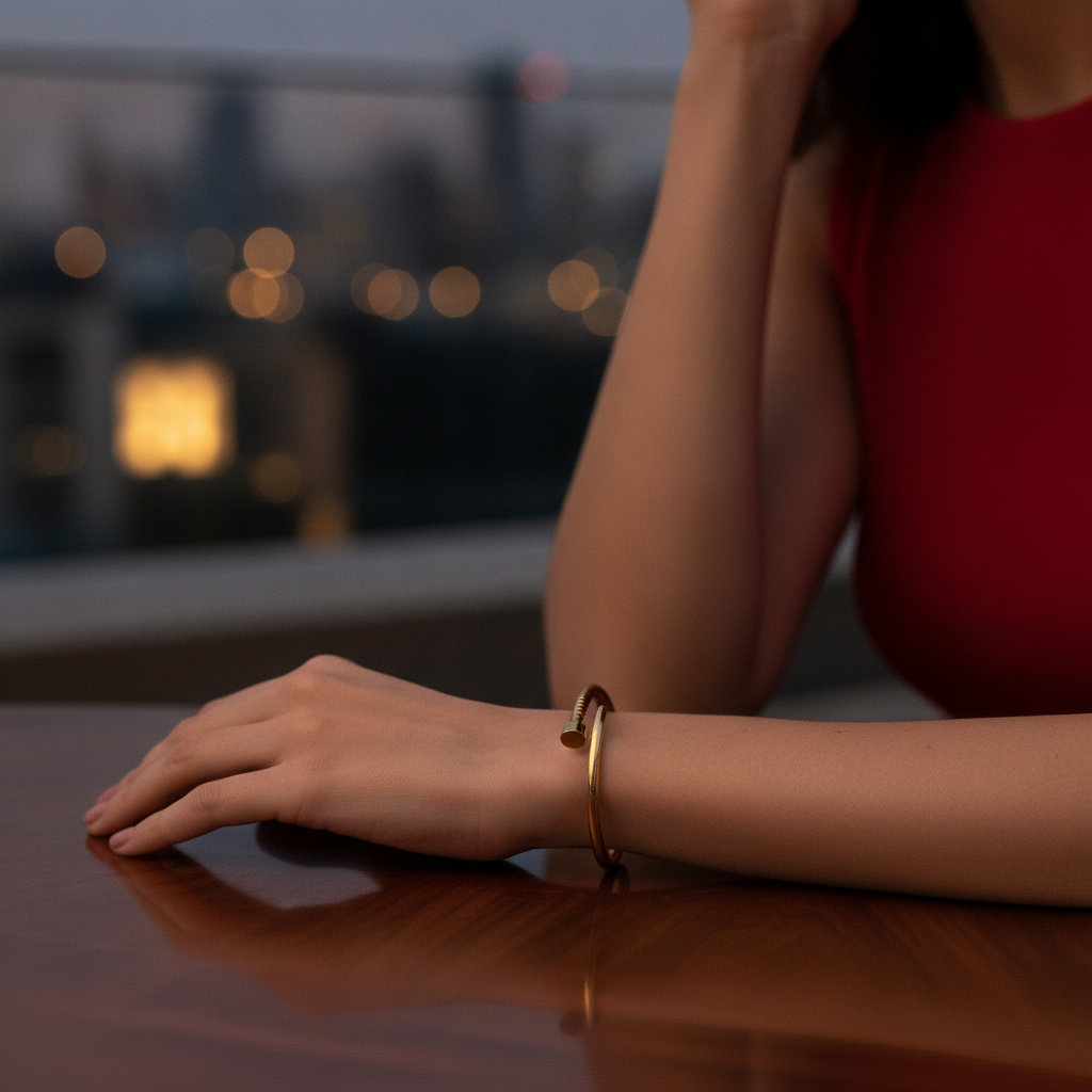 [Bang-00025-2] The Twist Bangle (2.Gold)