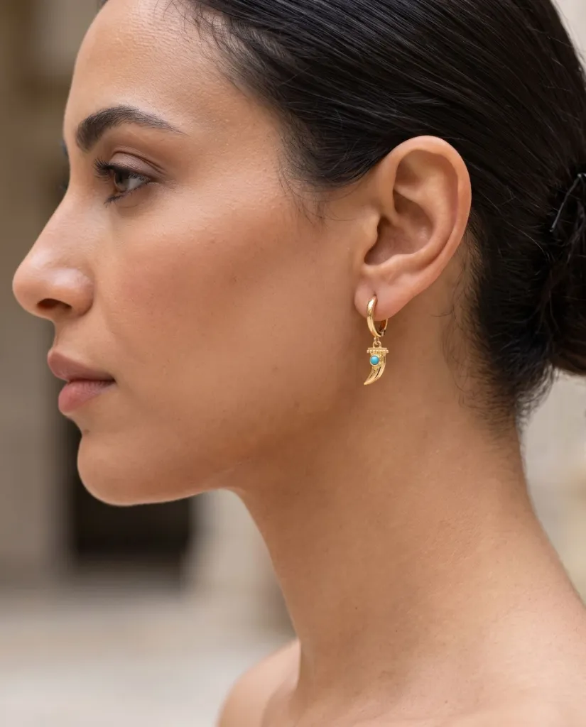 [Eari-00050-8] Studs (Gold & Blue)