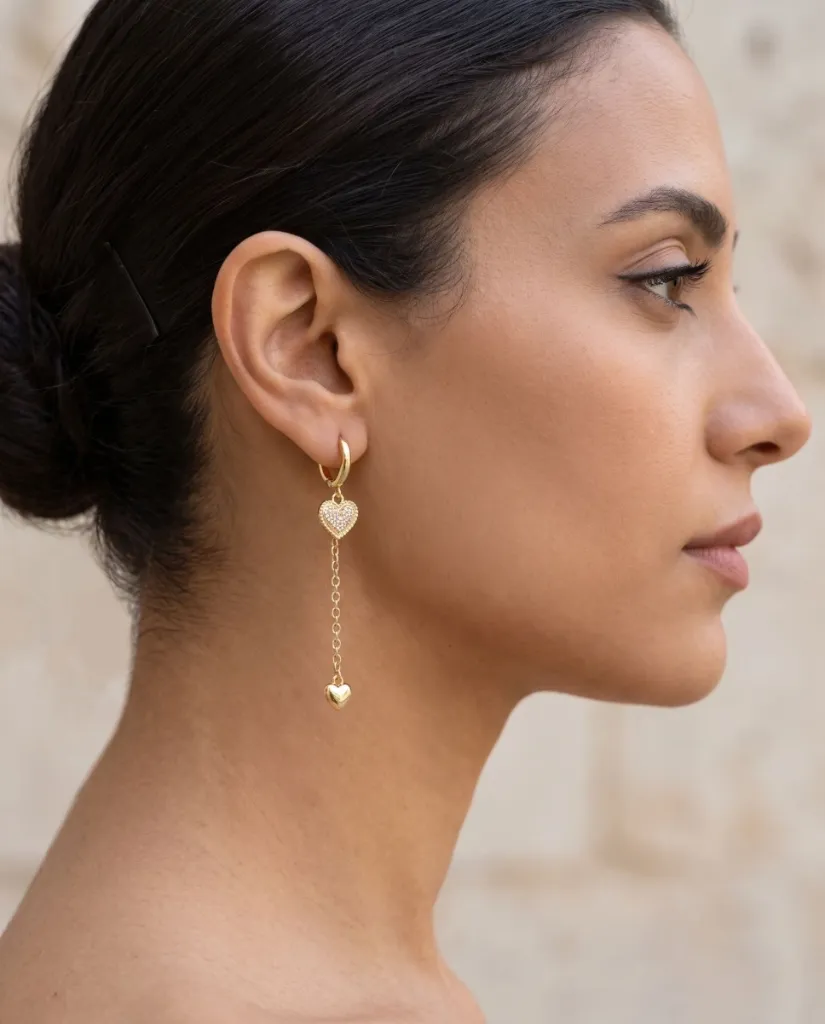 [Eari-00050-13] Studs (Diamonds - Hearts)
