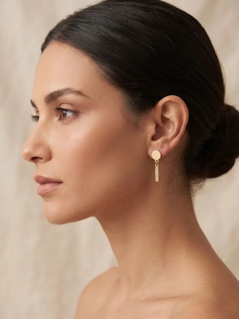 [Eari-00050-26] Studs (Circle Diamond)